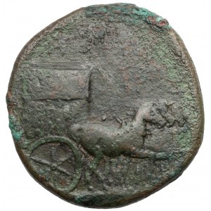 Tyberiusz (14-37 n.e.) Sesterc - Kwadryga