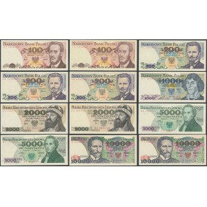 PRL, zestaw banknotów - ciekawsze lata i serie (12szt)