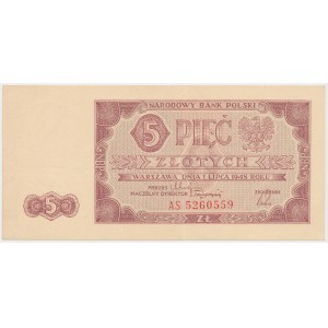 5 złotych 1948 - AS