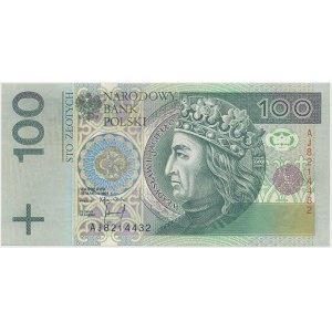 DESTRUKT 100 złotych 1994 - brak poddruku rewersu