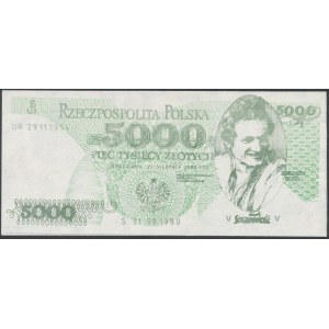 Solidarność, 5.000 złotych 1980 Zbigniew Bujak
