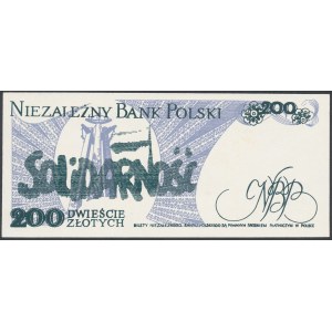 Solidarność, 200 złotych 1986 Zbigniew Bujak