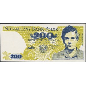 Solidarność, 200 złotych 1986 Zbigniew Bujak