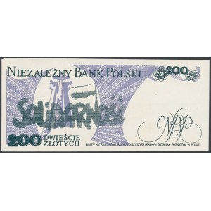 Solidarność, 200 złotych 1986 Zbigniew Bujak