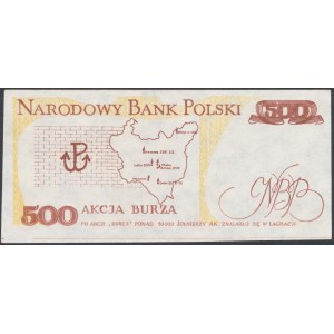 Solidarność, 500 złotych 1939 Tadeusz Bór Komorowski