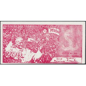 Solidarność, Fundusz Solidarności Walczącej - 200 złotych - Jan Paweł II