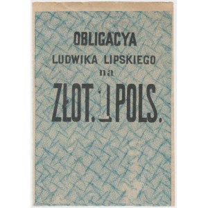 Piskorów, Ludwik Lipski, 1 złoty 1863