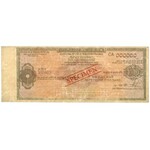 India, Travelers Cheque SPECIMEN 1.000 Rupees