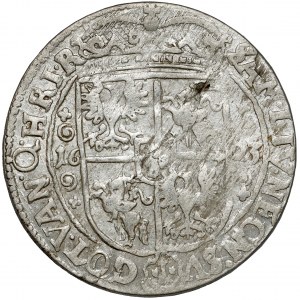 Zygmunt III Waza, Ort Bydgoszcz 1623 - PR M - labry z kwiatkami