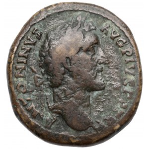 Antoninus Pius (138-161 n.e.) Sesterc - Kwadryga - Bardzo rzadki