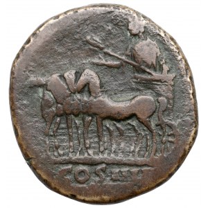Antoninus Pius (138-161 n.e.) Sesterc - Kwadryga - Bardzo rzadki