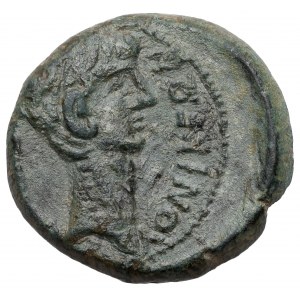 Oktawian August (27 p.n.e.-14 n.e.) Macedonia, Tesaloniki, AE 21 - Juliusz Cezar