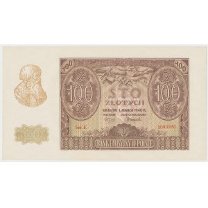 100 złotych 1940 - Ser.E