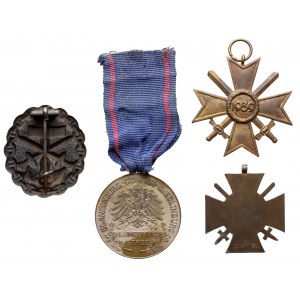 Niemcy / III Rzesza - zestaw odznak i odznaczeń (4szt)