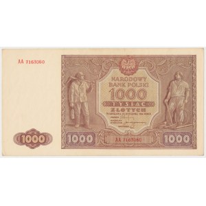 1.000 złotych 1946 - AA (Mił.122h)