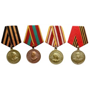ZSRR, zestaw medali (4szt)