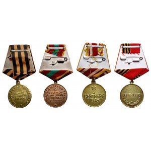 ZSRR, zestaw medali (4szt)