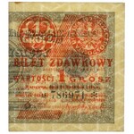 1 grosz 1924 - AE❉ i BH❉ - prawa i lewa połowa (2szt)