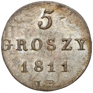 Księstwo Warszawskie, 5 groszy 1811 I.B. - mennicze