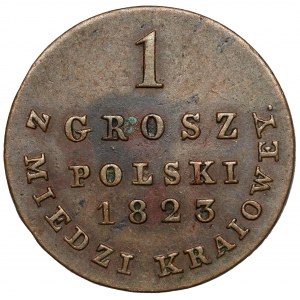 1 grosz polski 1823 I.B. z MIEDZI KRAIOWEY