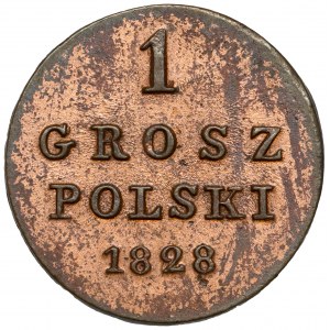 1 grosz polski 1828 F.H. - b.ładny
