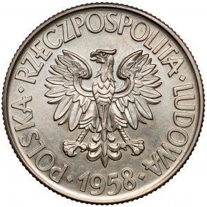 Próba MIEDZIONIKIEL 10 złotych 1958 Kościuszko (1 z 10 szt)