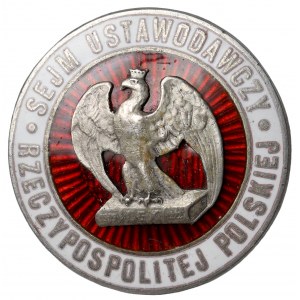 Odznaka posła II RP Sejm Ustawodawczy- rzadkość