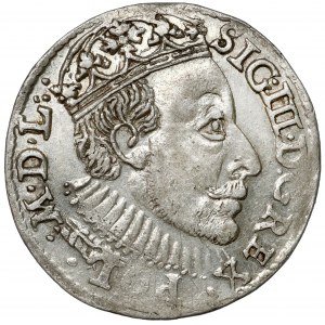 Zygmunt III Waza, Trojak Olkusz 1588 - duża głowa - b.ładny
