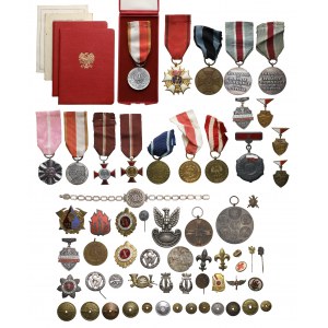 PRL - zestaw odznak i odznaczeń (47szt)