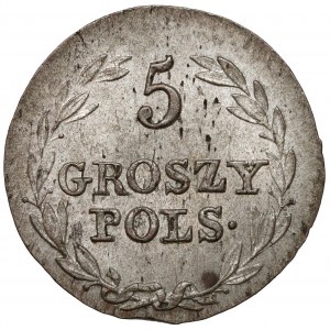 5 groszy polskich 1827 F.H. - mennicze