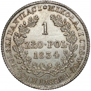 1 złoty polski 1834 - ostatni - bardzo ładny