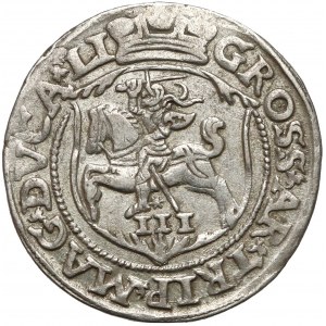 Zygmunt II August, Trojak Wilno 1563 - z DG - LI/LI
