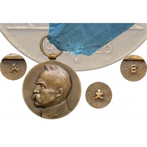 Medal X-lecia Odzyskanej Niepodległości - sygnatury A-B - b.rzadki