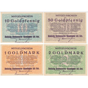 Grunberg (Zielona Góra), 10 Goldpfennig - 20 Goldmark 1923 (4szt)