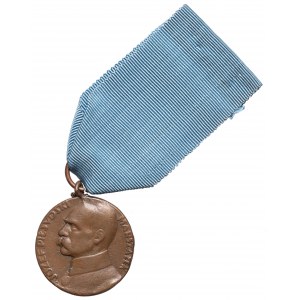 Medal w stylu X-lecia Odzyskanej Niepodległości - Piłsudski - wykonanie warsztatowe