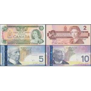 Kanada, 2 - 20 Dollars 1979-2006 (4szt)