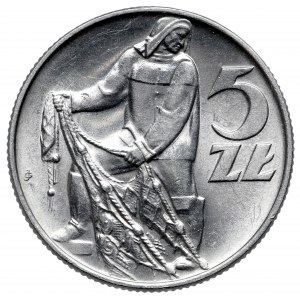 Rybak 5 złotych 1971