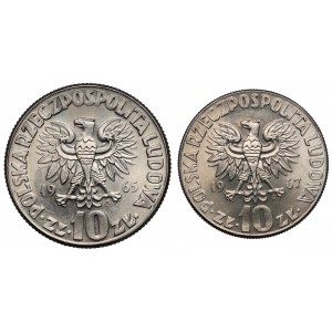 10 złotych 1965 i 1967 Kopernik (2szt)