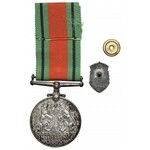 Kanada, medal za obronność 1939-1945 i przypinka General Service - oryginalne pudełko