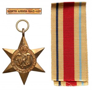 Wielka Brytania, Gwiazda za Afrykę 1942-1943 - oryginalne pudełko