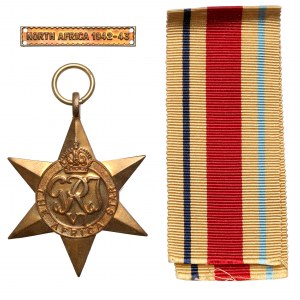 Wielka Brytania, Gwiazda za Afrykę 1942-1943 - oryginalne pudełko