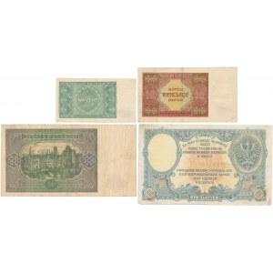 Zestaw banknotów polskich z lat 1919-1946 (4szt)