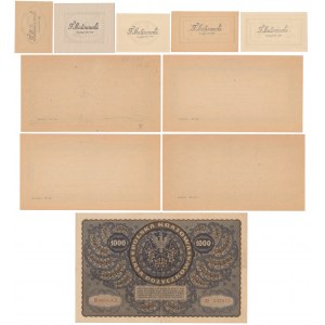 1.000 mkp 08.1919 i reprinty banknotów (10szt)
