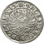 Zygmunt III Waza, Grosz Kraków 1613 - wczesny - PIĘKNY
