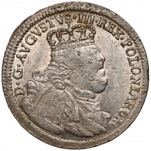 August III Sas, Szóstak Lipsk 1754 EC - b.ładny