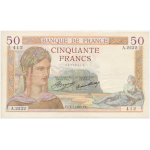 Francja, 50 Francs 1935