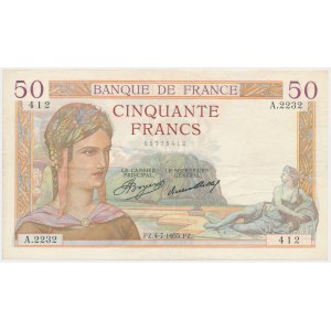 France, 50 Francs 1935