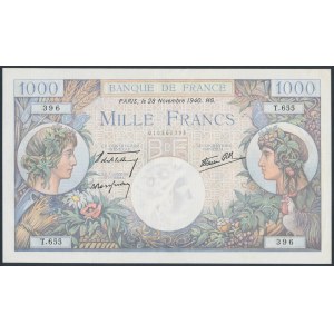 France, 1.000 Francs 1940