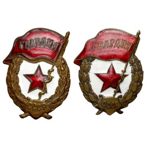 ZSRR, Odznaka Gwardia - różne typy (2szt)