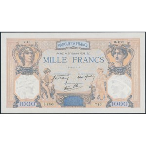 Francja, 1.000 Francs 1938